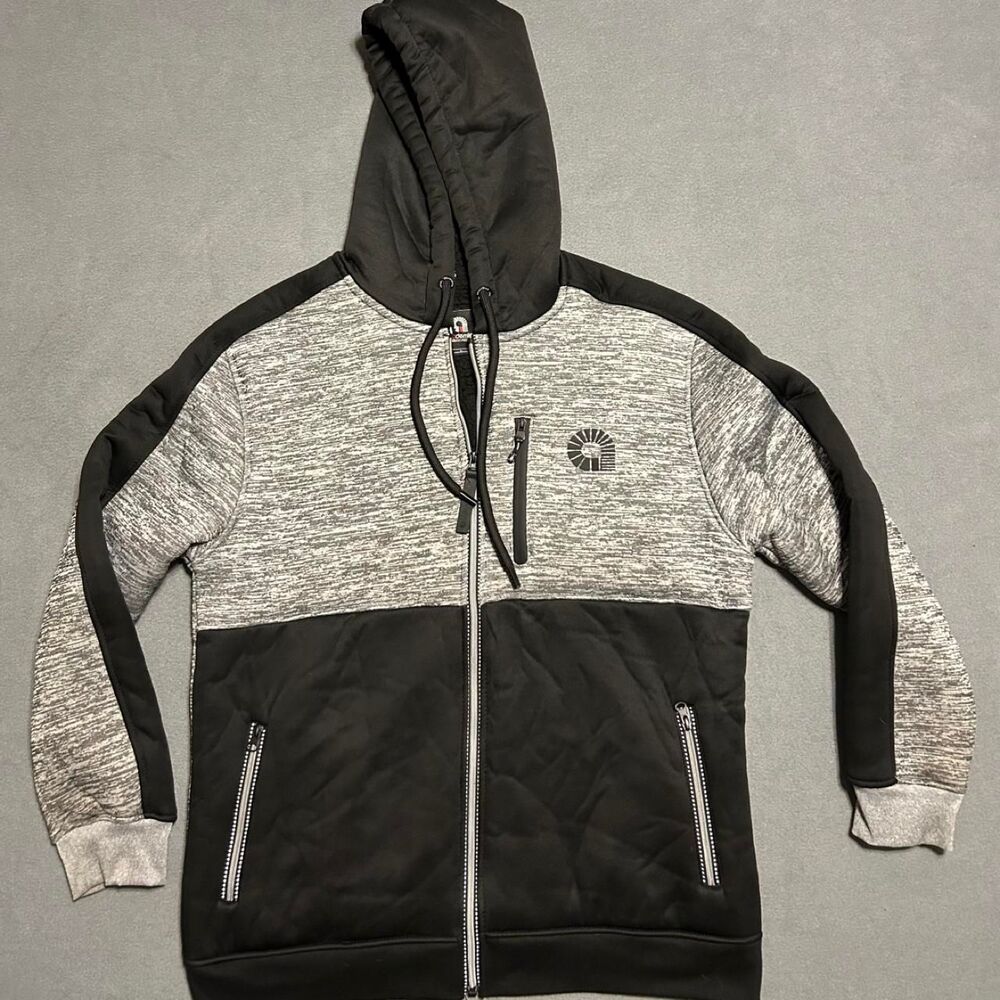 Akademiks Men's Black and Grey Hoodie